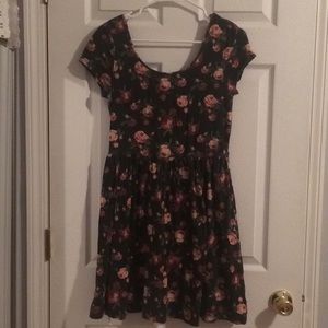 Floral Mossimo skater dress with slight scoop back